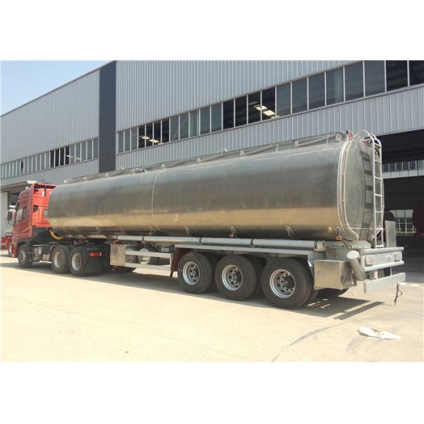 Трейлер танка перехода масла цапфы 42000Л 42кбм трейлера 3 автоцистерны топлива алюминиевого сплава