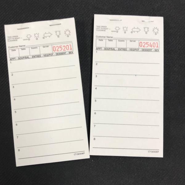 CT-3616WP White color 15 Lines Hotel Guest Pads Customizable and for Your Hotel s Guests