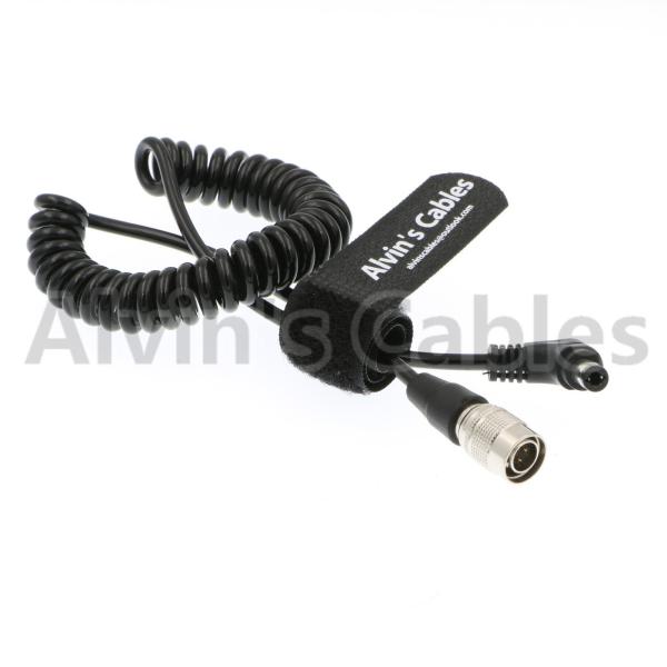 Homem do Pin de Hirose 4 dos cabos de Alvin a C.C. Jack do ângulo direito para dispositivos do som de Blackmagic 633/644/688 de zumbido F8