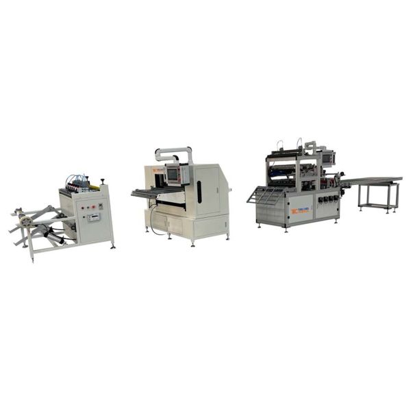 Precision Fully Automatic Filter Paper Feeding Pre Cutting Pleating Production Line