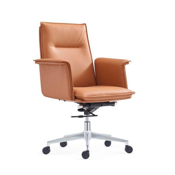 MID Back Leather Executive Desk Chair PU Manager Office Chair