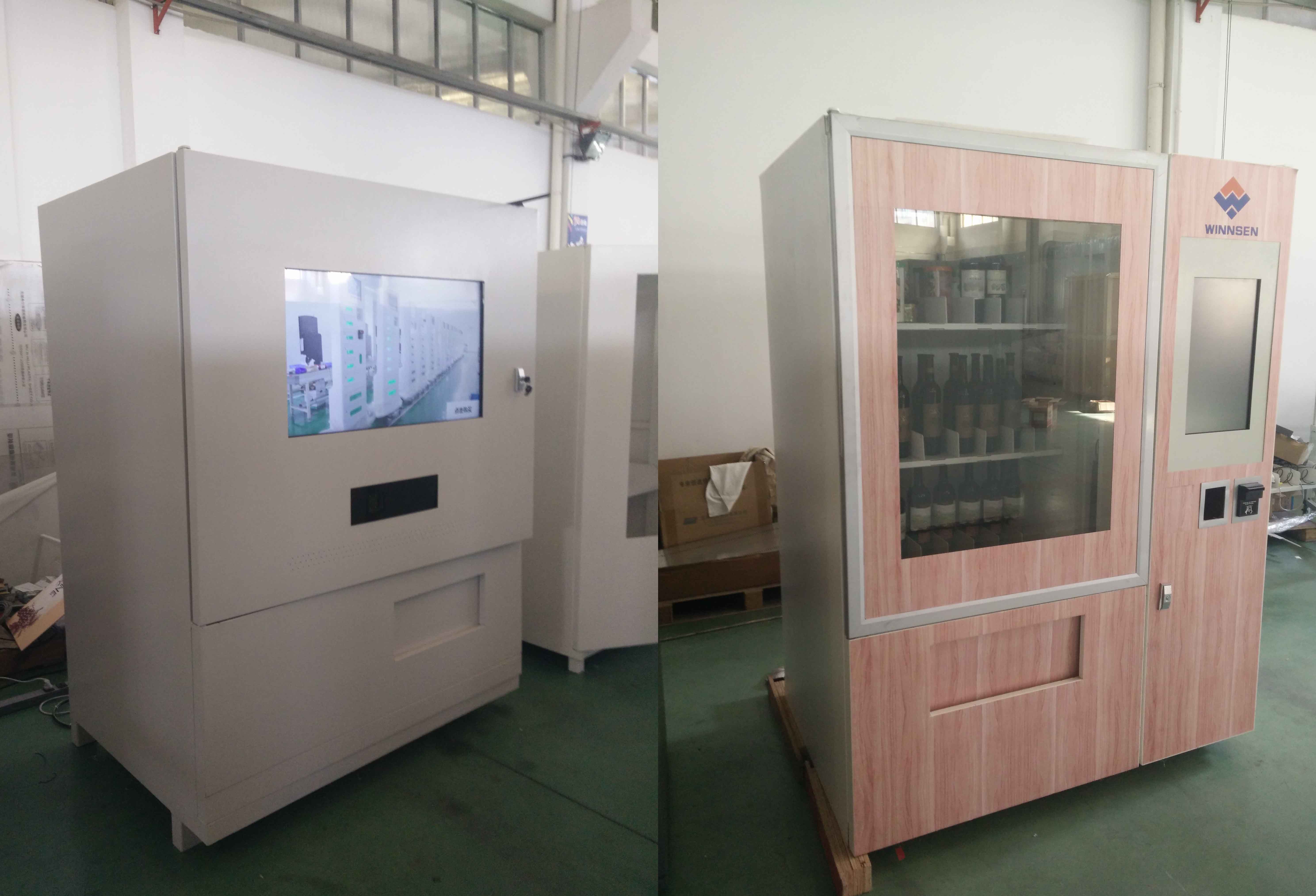 Киоск торгового автомата вина выплаты по кредитной карточке, Рефригератед автомат с лифтом