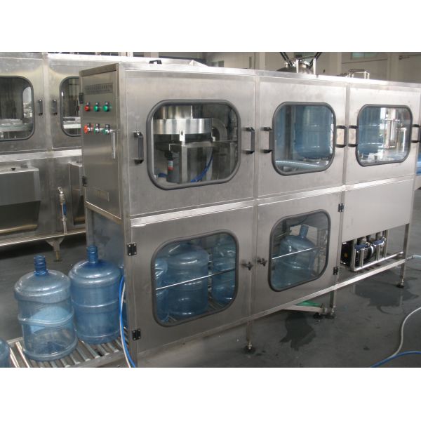 Full - Automatic Barreled Drinking Water Production Line For 3 Gallon 5 Gallon Bottle
