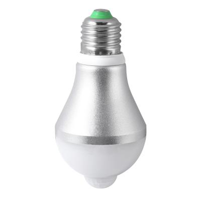 PIR Motion Activated LED Light Bulb Aluminum+PC Housing Material
