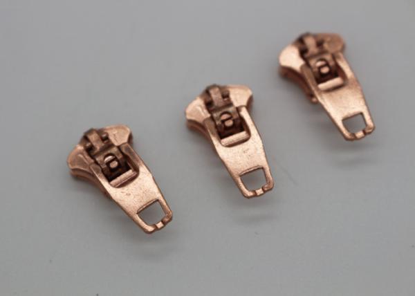 Rose Gold Boot Purses Dress Metal Zipper Pulls H65 Brass H Type Bottom Stopper