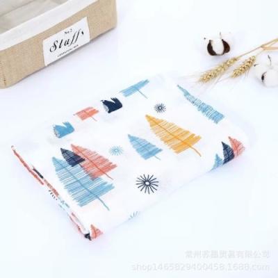 Absorbent Infant Receiving Blankets , Soft Muslin Blankets For Teething / Drooling
