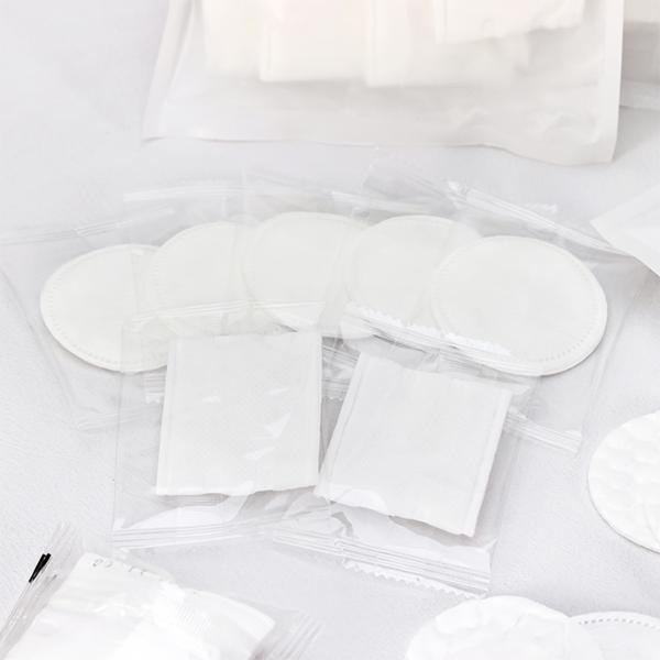 Disques démaquillants jetables 130g/M2-200g/M2 en coton pour le visage