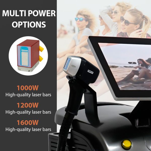 Ice Titanium 755nm 808nm 1064nm Diode Laser Hair Removal Machine For Beauty Salon