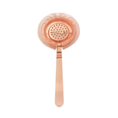 Copper Plated Stainless Steel Bar Strainer For Bar Restaurant Home