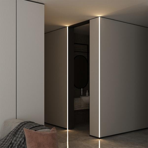 6061-T6 Aluminum Alloy LED Plasterboard Profile with Integrated Diffuser and Sandblasting Oxidation for Uniform Lighting