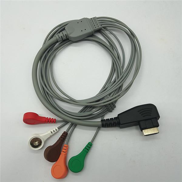 DMS 5 Lead Holter ECG Cable HDMI Connector Reusable For Hospital Equipment