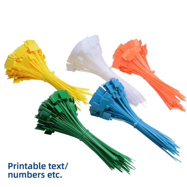 2.5*100mm Nylon Cable Tie Multi Color Custom Plastic Self Locking Cable Ties