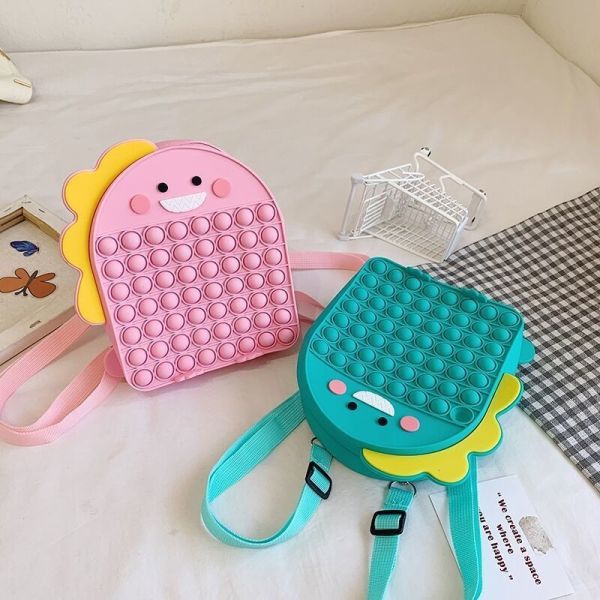 Динозавр мягкий силиконовый карандаш для канцелярских и косметических товаров рюкзак Силиконовый школьный рюкзак