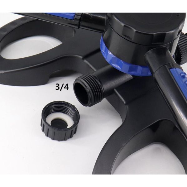 Endurable 360 Degree Adjustable Automatic Rotating Garden Sprinkler 3 Arms Water Sprinkler Garden