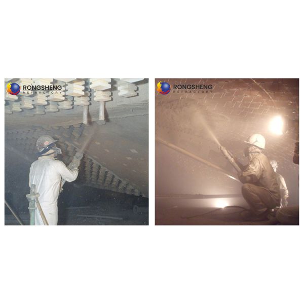High Temperature 1750°C Gunning Mix Magnesium Alumina Corundum Refractory Lining Spray Coating Materials For Boiler Kiln Furnace