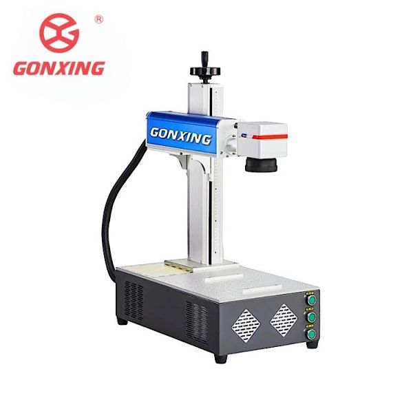 GONXING Small and Portable 20w 30w 50w 60w 100w Fiber Laser Marking Machine for Pen or Rings 110*110mm /175*175mm/ 200*200mm