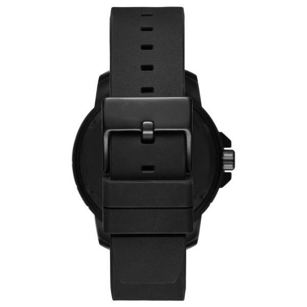Modern Black Minimalist Waterproof Watch Mineral Crystal With Stainless Steel Case