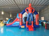 Fabricação Bouncy Castler Bouncer inflável Combo com Slide SpidermMan Castle