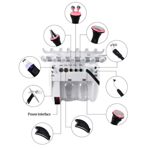 Facial Cleaning Blackhead Removal Aqua Jet Peel Oxygen Rf Hydro Microdermabrasion Machine