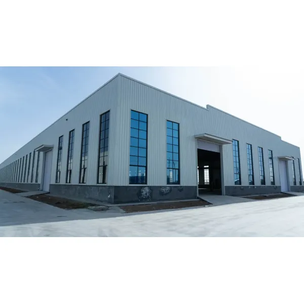 Customized Design Large Span Prefabricated Prefab Galvanized Metal Steel Structure Frame Sandwich Panel Factory Workshop