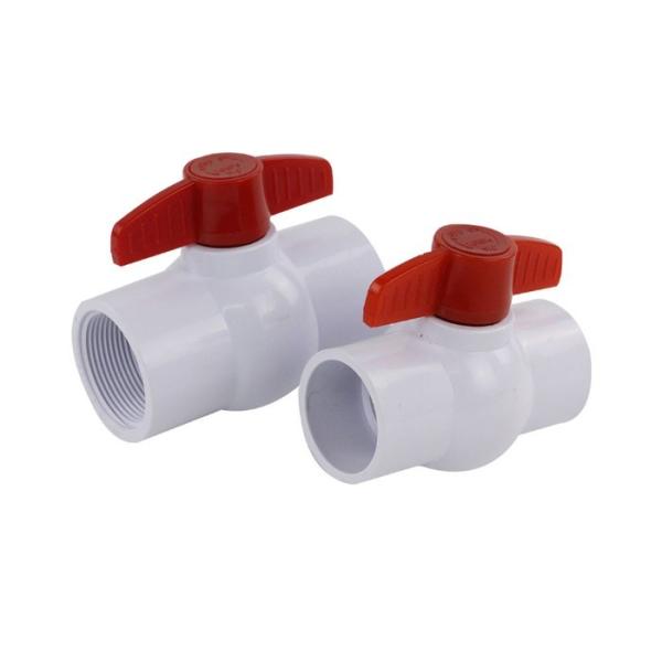 3/4 Butterfly Handle 20mm Plastic Water Valves For Water Supply / Irrigation