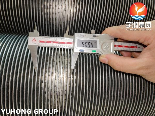 ASTM A376 TP347H 熱交換器用固体フィンチューブ