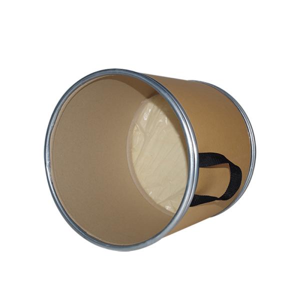 20L Fiber Drum With Black Plastic Lid & Plywood Base | Export From Shanghai Port | Stackable Design