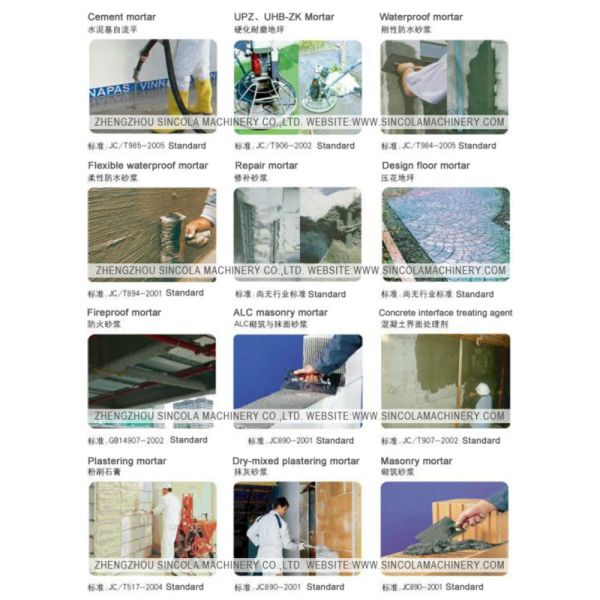 Automatic Feeding Dry Mix Mortar Production Line With River Sand Cement Fly Ash Material