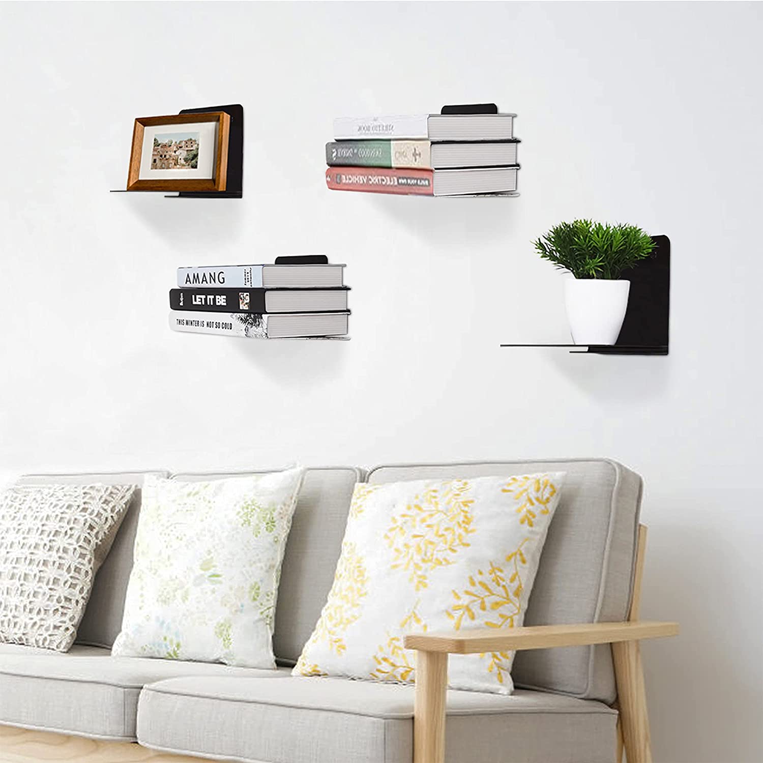 Триугольный бракетный книжный организатор для установки на стену, стола и хранения книг