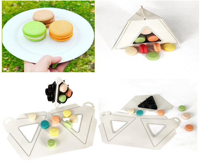 Stackable пластиковая стойка Macaron яруса рождественской елки 6 Macaron упаковывая