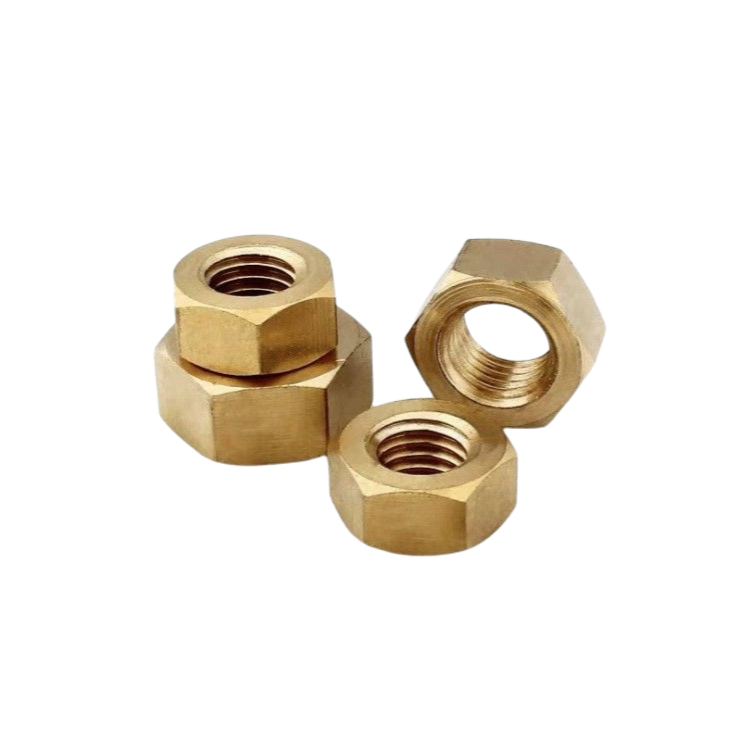 China Fastener Factory Copper Products Copper Nuts Brass Hardware Standard Parts