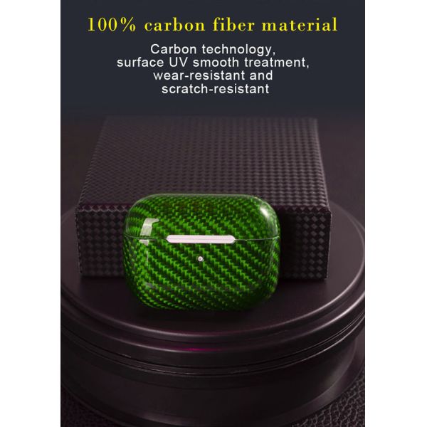 Военный случай волокна углерода Airpods ранга для Airpods Pro 3
