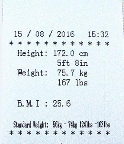 EXACTITUDE de l'instrument 0.5CM/0.1KG de mesure de taille et de poids de corps de 200kg Digital