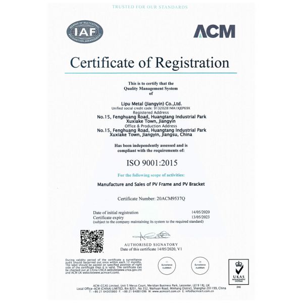 500mm Aluminum Solar PV Mounting Systems Concrete Base Ground MGAS-I