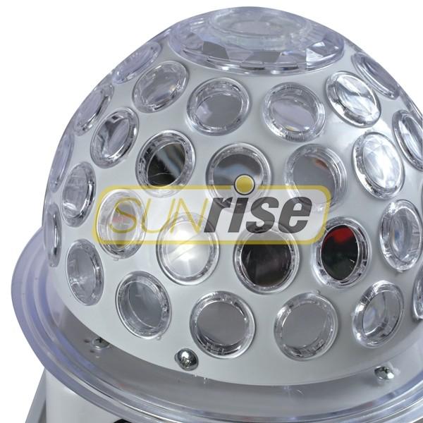 Mini Led Rgb Crystal Magic Ball Effect Light 6x3W With 5 Color Circular Motion Effect