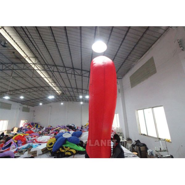 СИД партии освещая раздувное рекламируя сердце ЛЮБОВ воздушного шара красное