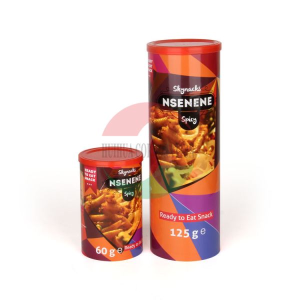 ブラウン内部の印刷と円柱厚いクラフト紙の管の包装