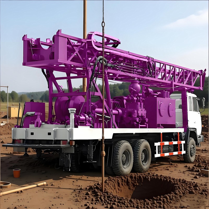 Ground Water Well Drilling Equipment Robust Performance Truck Mounted Water Well Drilling Rig Machine