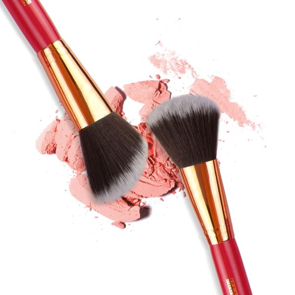 22 Pieces Wood Handle High Quality Makeup Brushes Fan Brush best make up brush