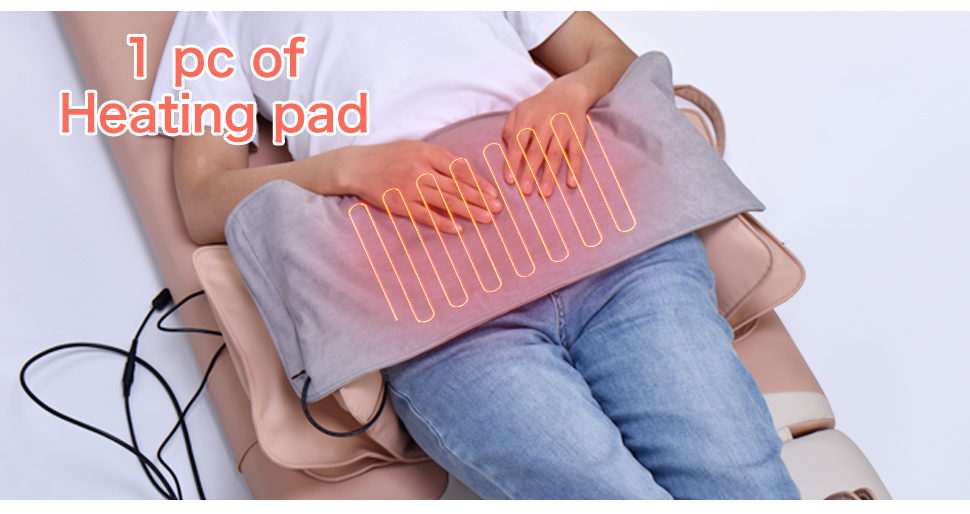 Full Body Massage Mattress with Shiatsu Neck Massager Heat Pad and Timing Control for Body Relaxation