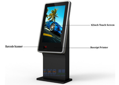 Торговая выставка портативная проверяет внутри киоск шкаф холоднокатаной стали монитора 42 дюймов