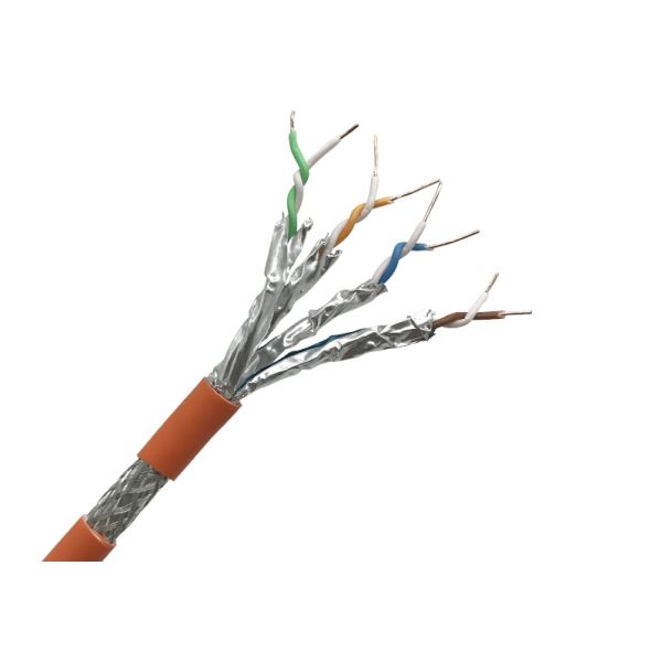 SFTP Cat7 Lan Cable 23AWG Bare Copper 1000Ft 305M per Reel with Grey Jacket  or Customized colour