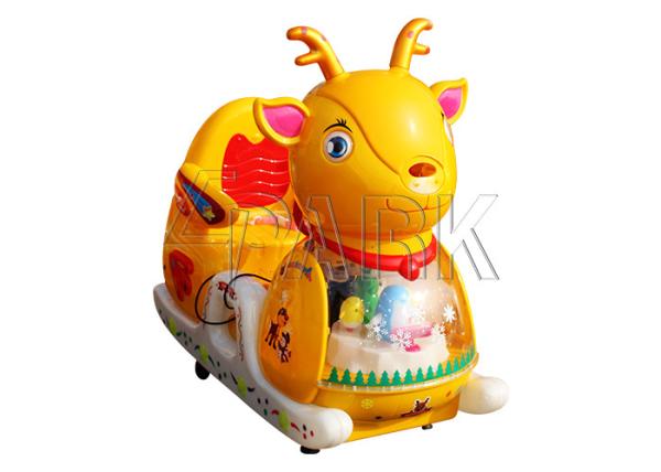 One Player Train Kiddie Ride Machines  Happy Sleigh Swing Ride For Children