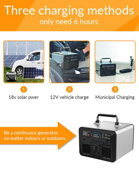 RV 110v FCC 500wh 132400mah Lithium Portable Power Station