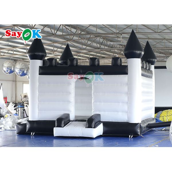 Tarpaulin White Castle Jumper Wedding Inflable Bounce Jumping For Party Rental