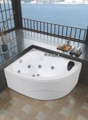 Corner Whirlpool Shower Bathtubs Bubble Massage Triangle Air Jet Whirlpool Bathtubs