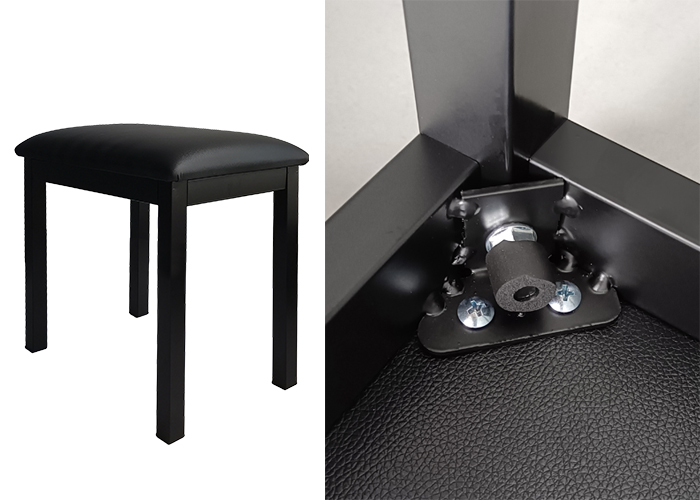 Single Person Metal Piano Bench Sturdy Iron Bench For Digital Piano Electronic Organ