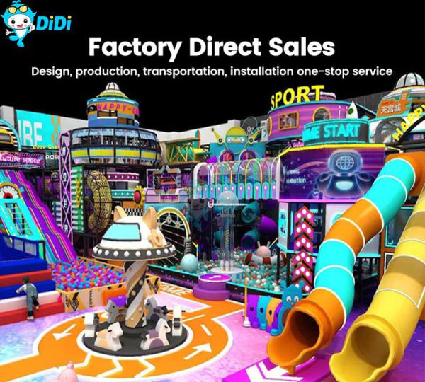 Indoor Playground With Big Slides Indoor Park Indoor Children Soft Play Equipment