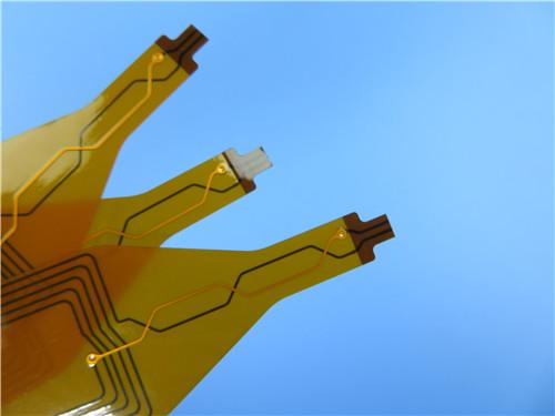 Dual Layer Flexible PCB Built on Polyimide With Immersion Gold and PI Stiffener