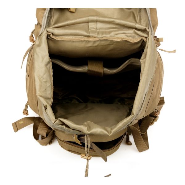 Large Capacity Black Backpack for Outdoor Sport made of PVC Lining and 600D Polyester